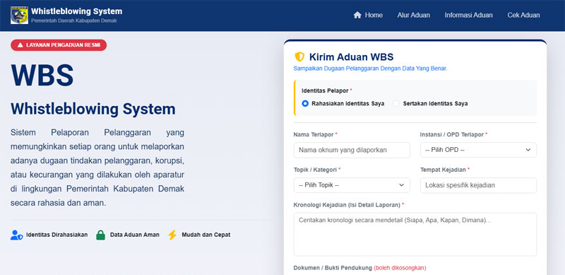WBS Whistleblowing System