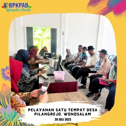 Pelayanan Satu Tempat Desa Pilangrejo Kecamatan Wonosalam