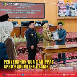 Penyerahan KUA dan PPAS APBD Kabupaten Demak